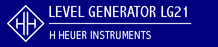 H HEUER INSTRUMENTS - LG21