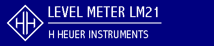 H HEUER INSTRUMENTS - LM21