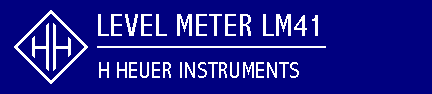 H HEUER INSTRUMENTS - LM41